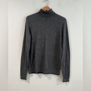TED BAKER GRAY TURTLE NECK SWEATER L